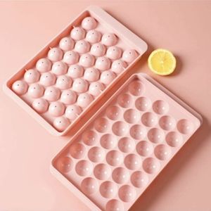 Pink round ice tray